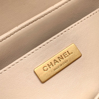 CHANEL Small Flap Bag with Top Handle(HIGH-END GRADE)