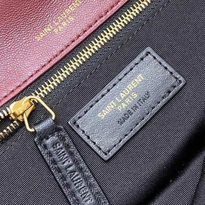 YSL calypso small in plunged lambskin