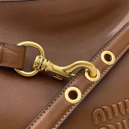 MIUMIU Medium Aventure nappa leather bag(HIGH-END GRADE)