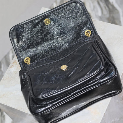 YSL NIKI baby in vintage leather(HIGH-END GRADE)