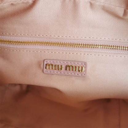 Matelasse nappa leather top-handle bag