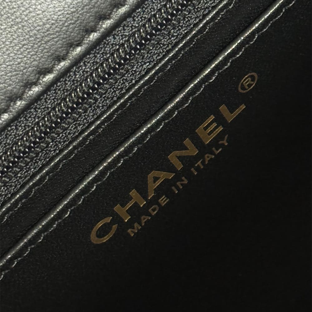 Chanel MINI FLAP BAG WITH TOP HANDLE(HIGH-END GRADE)