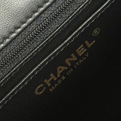 Chanel MINI FLAP BAG WITH TOP HANDLE(HIGH-END GRADE)