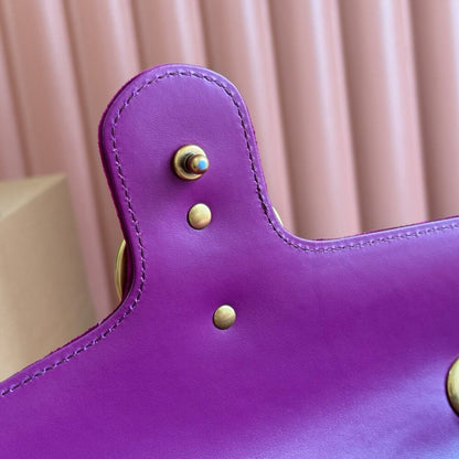GG Velvet Small Marmont shoulder bag