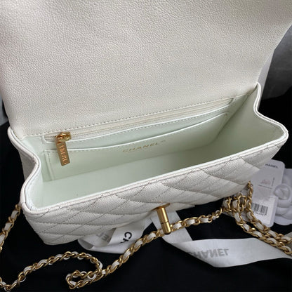 CHANEL Mini Classic Handbag With Top Handle