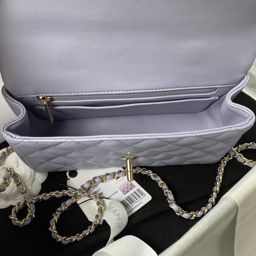 CHANEL Mini Classic Handbag With Top Handle