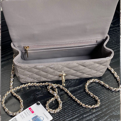 CHANEL Mini Classic Handbag With Top Handle