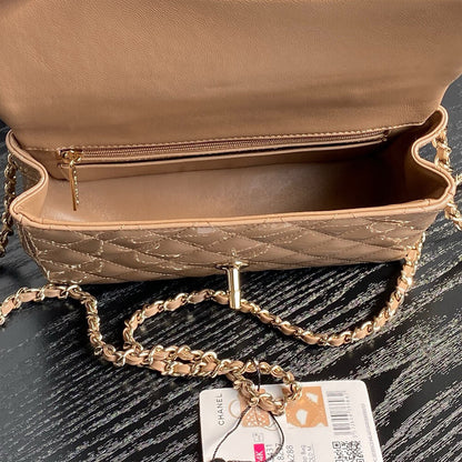 CHANEL Mini Classic Handbag With Top Handle