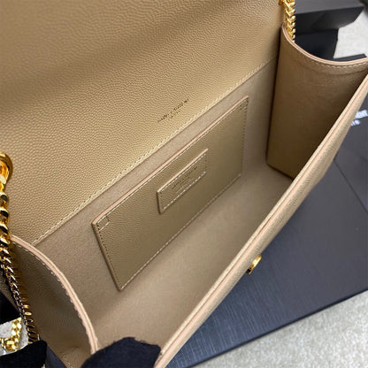 YSL kate medium in grain de poudre embossed leather