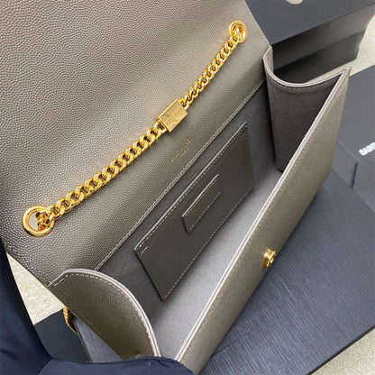 YSL kate medium in grain de poudre embossed leather