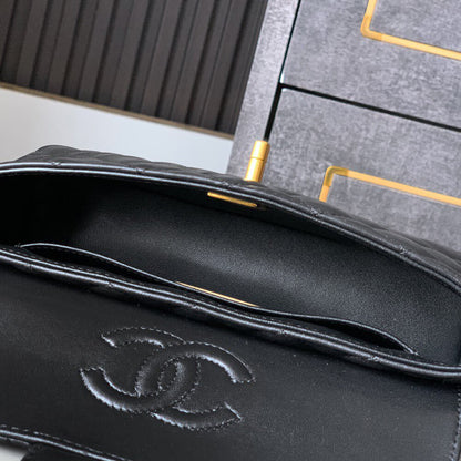 CHANEL Mini Flap Bag with Top Handle(HIGH-END GRADE)