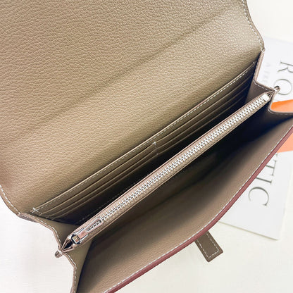 HERMES New H Passant Toutenmain wallet(HIGH-END GRADE)