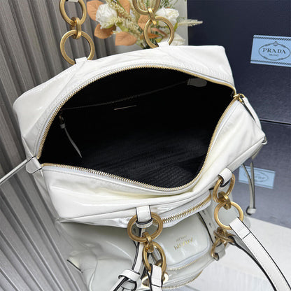 Prada Dangle medium leather top-handle bag(HIGH-END GRADE)