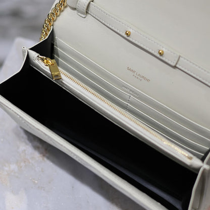 YSL cassandre chain wallet in lambskin